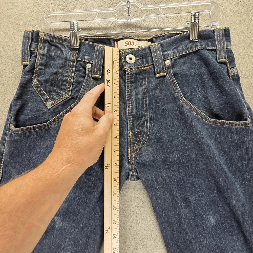 Vintage Levis Engineered Jeans Mens 31x32 503 Loose Buckle‎ Back Flap Pocket